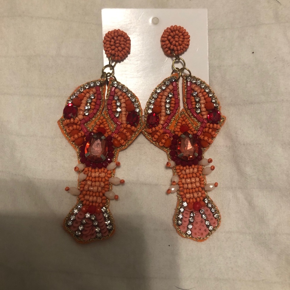 Crawfish statement earrings